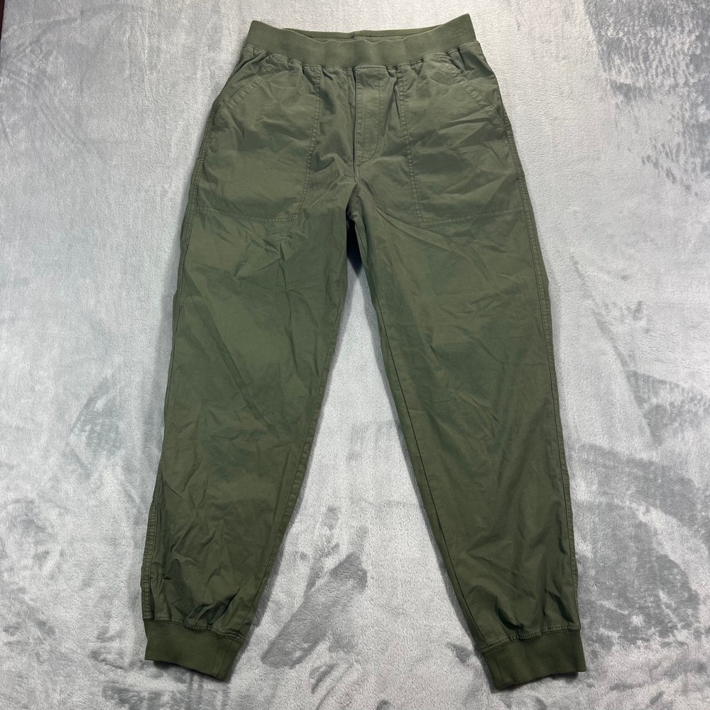 UNIQLO Cotton Relaxed Jogger Pants Mens M Olive Green Utility Casual Everyday
